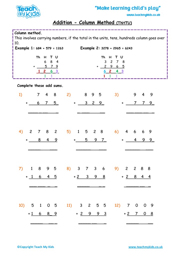 column-addition-worksheets-for-year