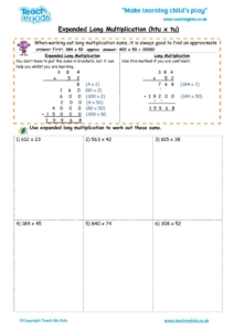 10 long multiplication worksheets to download for free sample templates