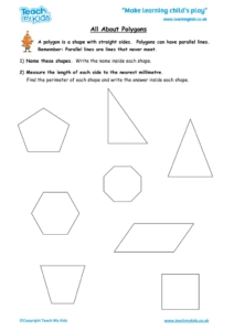 Worksheets for kids - all-about-polygons