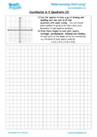 Worksheets for kids - coordinates-in-4-quadrants-2